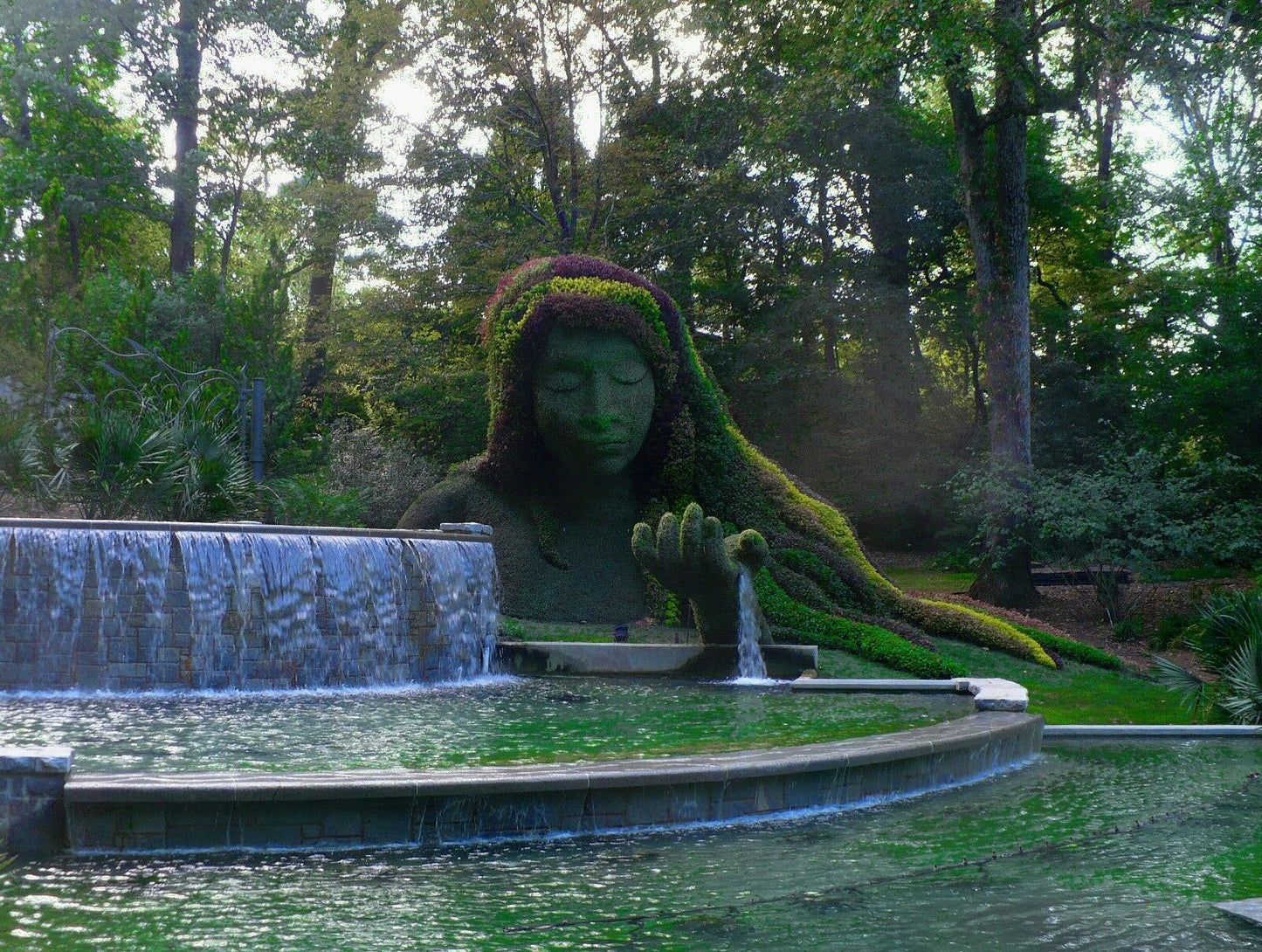 Earth Goddess Plant Sculpture Photo Color Print