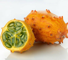 Load image into Gallery viewer, Horned Melon Kiwano Cucumis metuliferus 20 Seeds